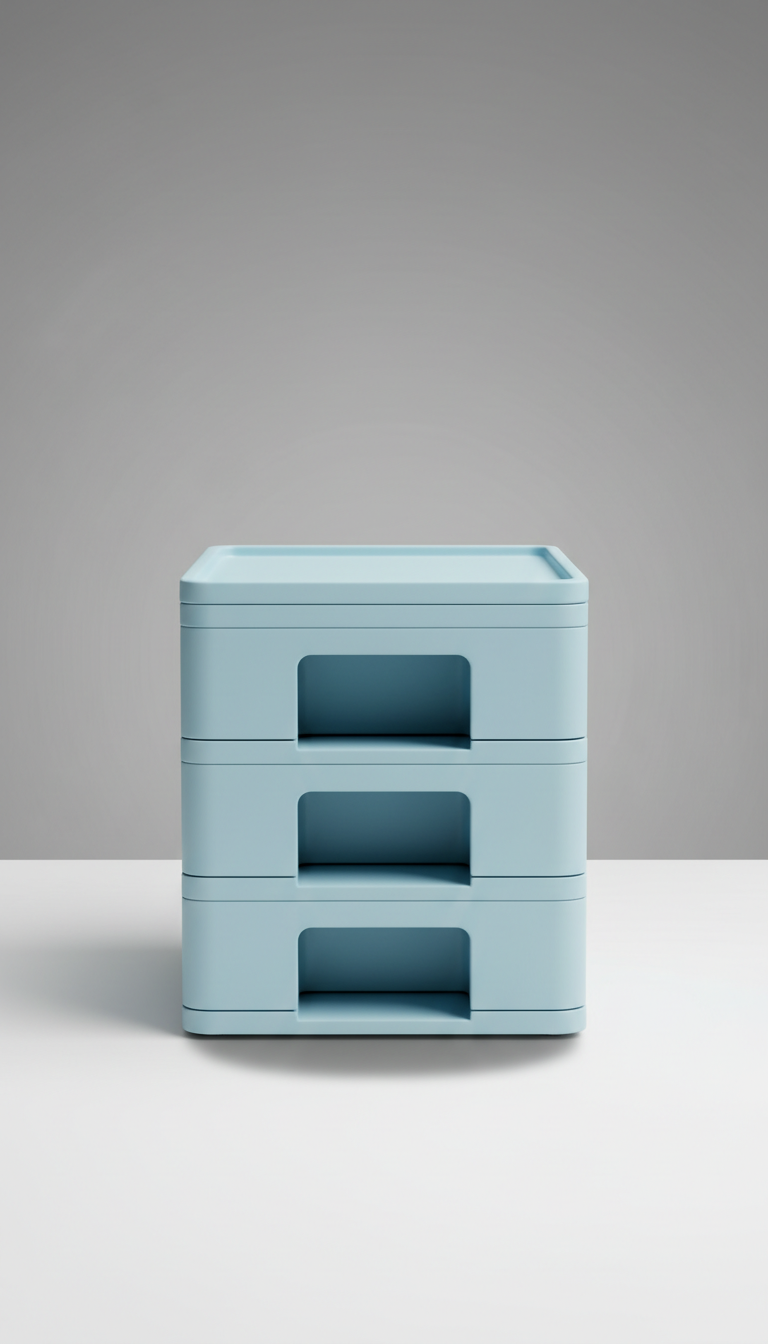 Sky Blue Stackable Desk Organizer