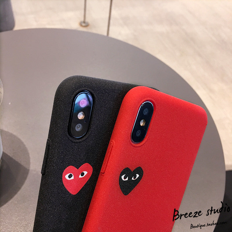 Trendy Heart Phone Case for Couples - Full Cover Matte