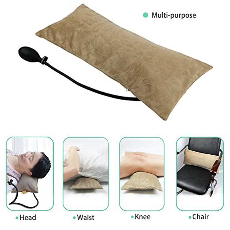 Inflatable Lumbar Pillow with Heating for Support