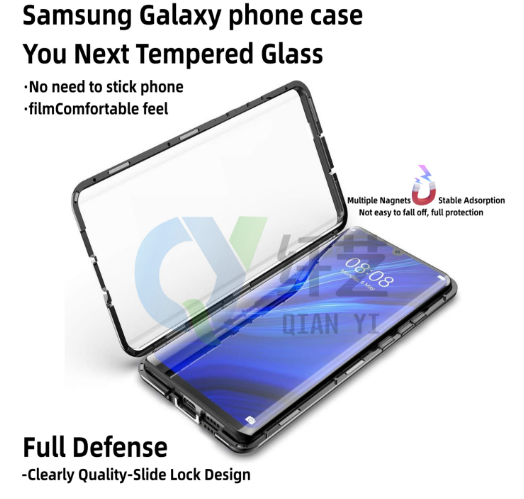 Magnetic Metal Phone Case for Samsung Devices