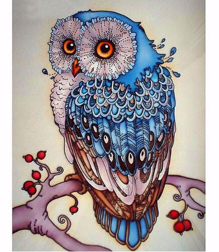 DIY Diamond Painting Owl Cross Stitch Kit