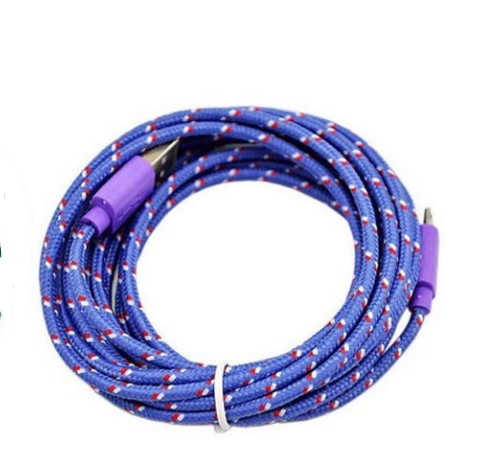 3M Braided USB Charging Cable for iPhone 5/6/6S