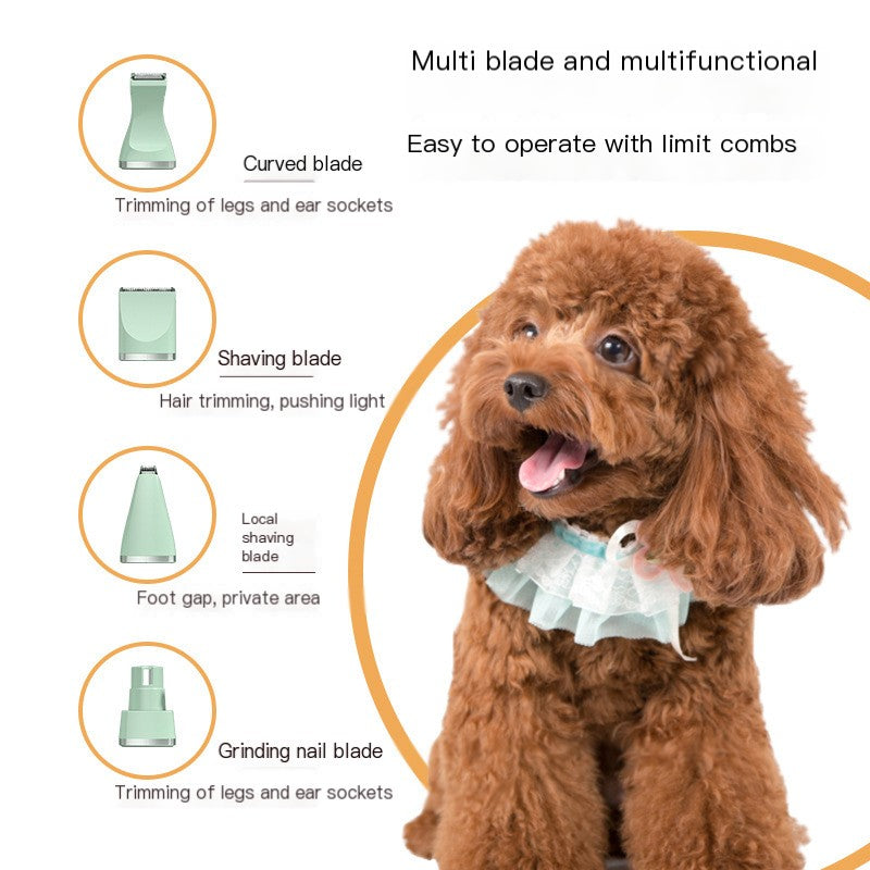 Silent Rechargeable Pet Hair Clipper for Cats