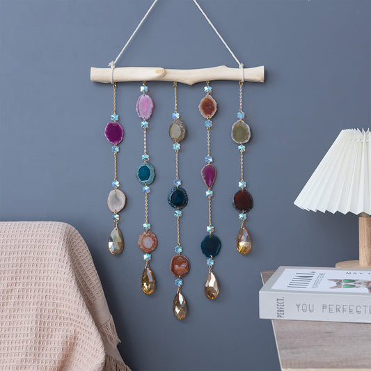 Agate Wind Chime Garden Craft Outdoor Window Decor