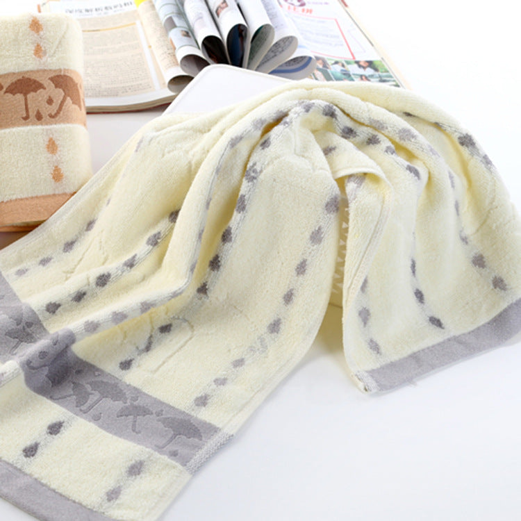 Cotton Towels for Adults and Kids with Umbrella Design