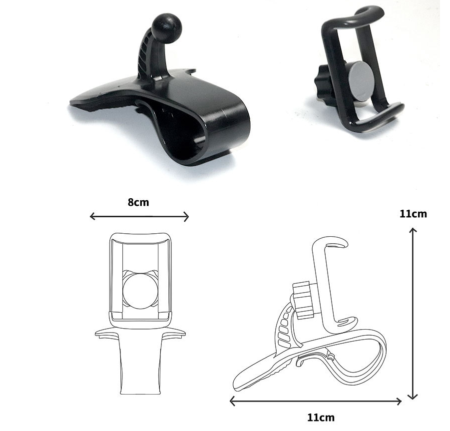 Rotating Phone Stand for Car and Desk Use