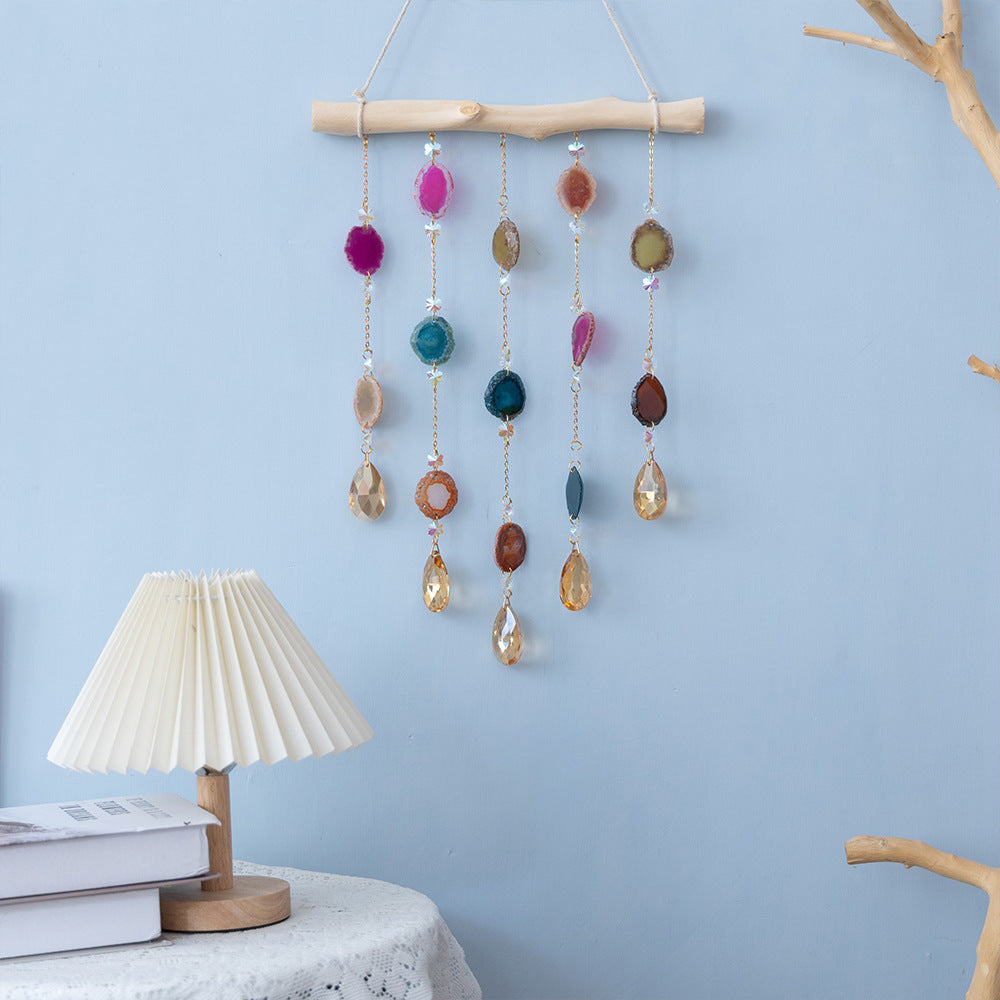 Agate Wind Chime Garden Craft Outdoor Window Decor