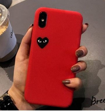 Trendy Heart Phone Case for Couples - Full Cover Matte