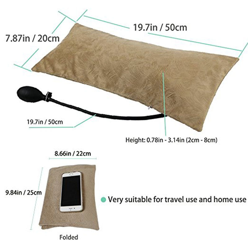 Inflatable Lumbar Pillow with Heating for Support