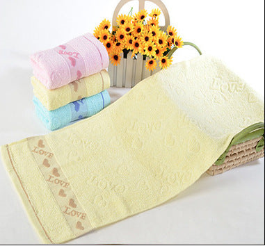 Custom Cotton Towels with Heart Design and Logo